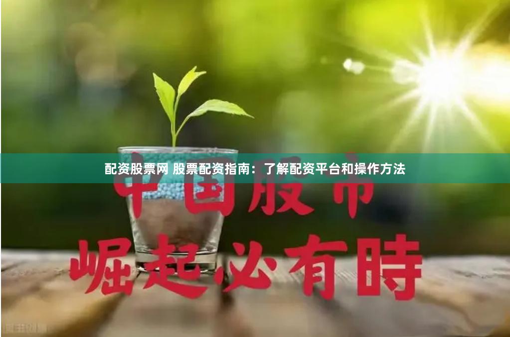 配资股票网 股票配资指南：了解配资平台和操作方法